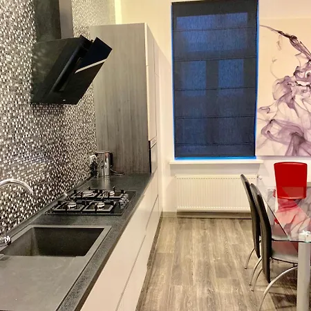 сучасні на площі ринок з панорамним видом на дахи львова Apartment